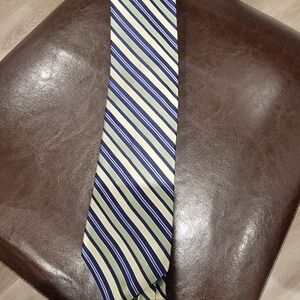 Charter Club Blue and Green Striped Tie